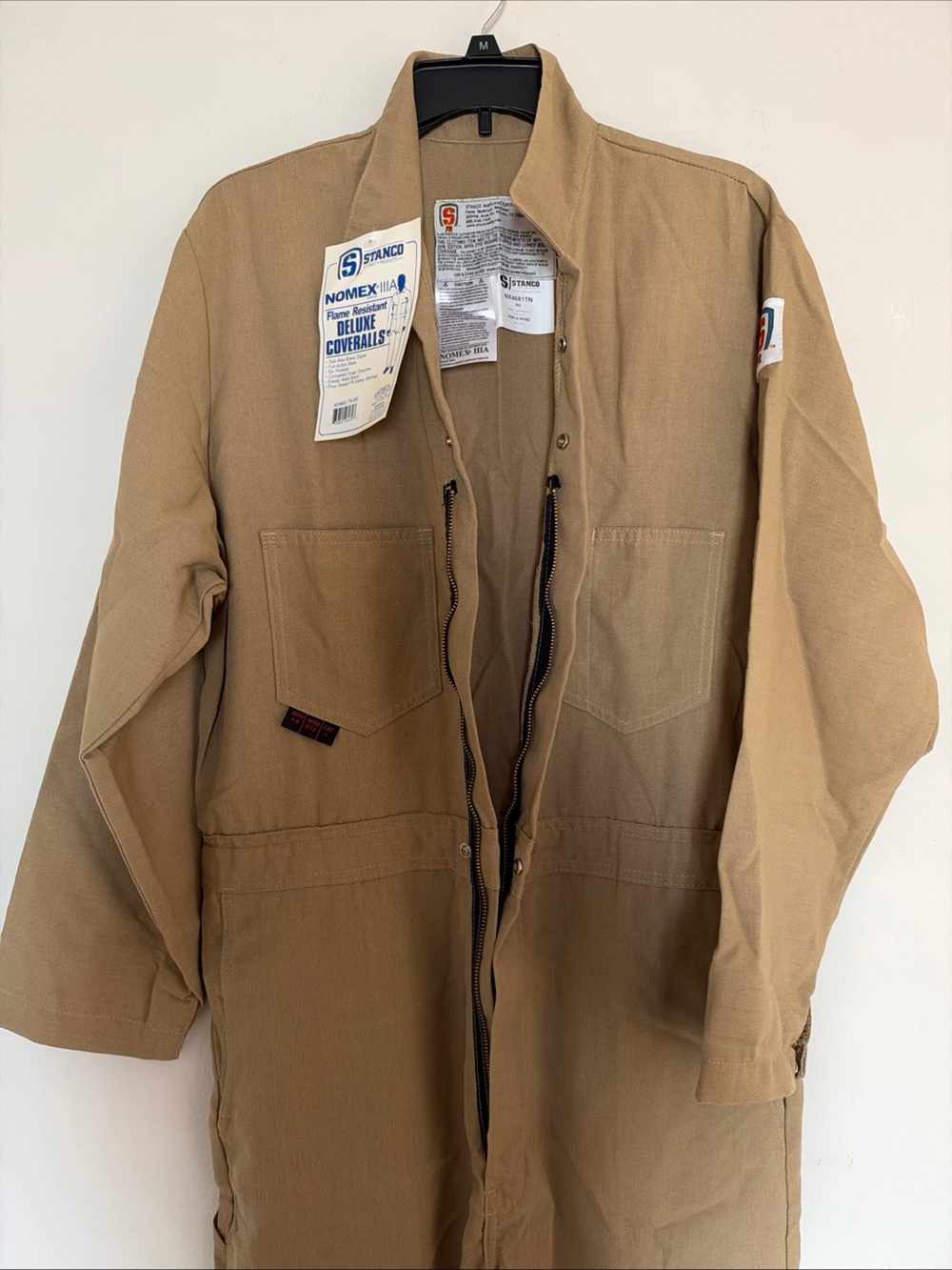 Stanco Nomex IIIA FR CAT 1 Deluxe Coveralls Size Small NWT Zip up Workwear